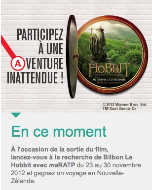 Le hobbit ratp